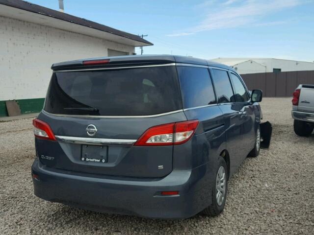 JN8AE2KP4C9031543 - 2012 NISSAN QUEST S BLUE photo 4