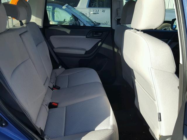 JF2SJAEC6HH525738 - 2017 SUBARU FORESTER 2 BLUE photo 6