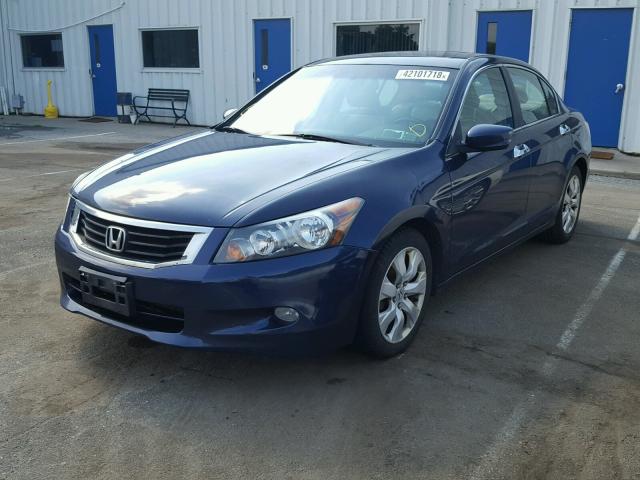 1HGCP36848A012571 - 2008 HONDA ACCORD EXL BLUE photo 2