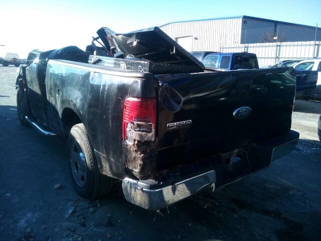 1FTRF12216KE00026 - 2006 FORD F150 BLACK photo 3