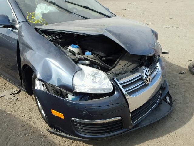 3VWRZ7AJ3AM053719 - 2010 VOLKSWAGEN JETTA SE BLUE photo 9