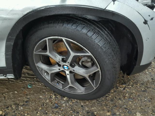 WBXHT3Z39H4A56344 - 2017 BMW X1 XDRIVE2 SILVER photo 9