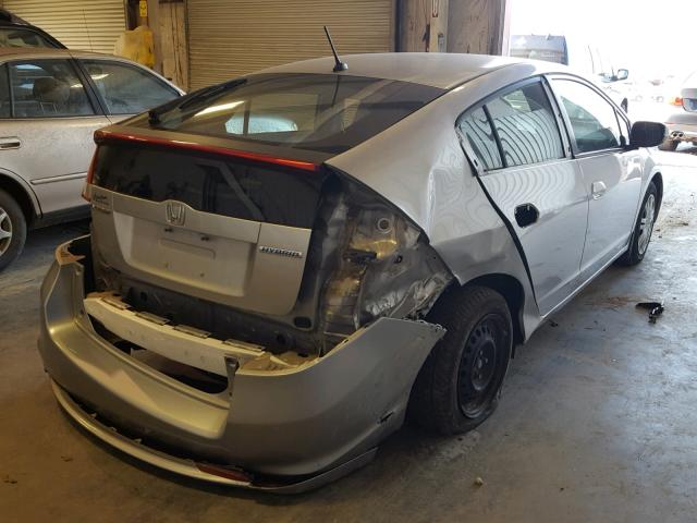 JHMZE2H53AS011728 - 2010 HONDA INSIGHT LX SILVER photo 4