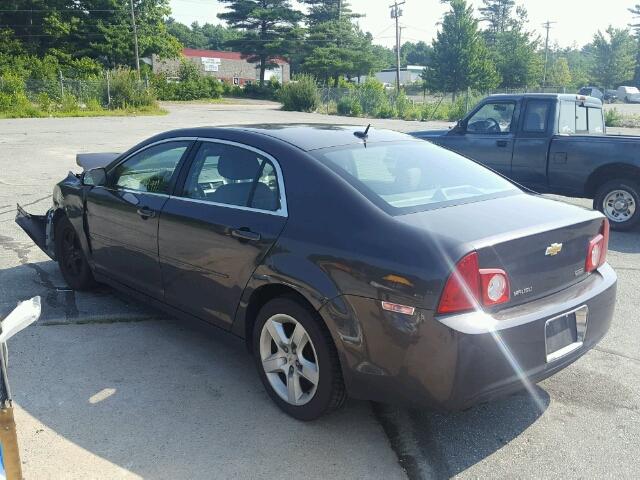 1G1ZB5EB4AF231676 - 2010 CHEVROLET MALIBU LS ნაცრისფერი ფოტო 3