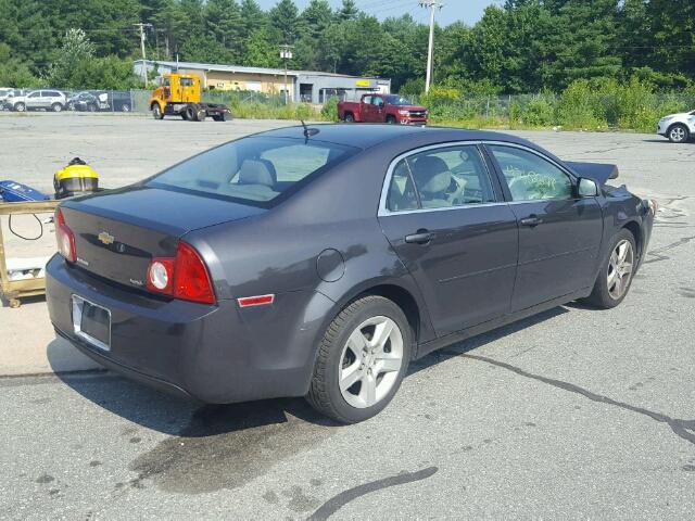 1G1ZB5EB4AF231676 - 2010 CHEVROLET MALIBU LS ნაცრისფერი ფოტო 4