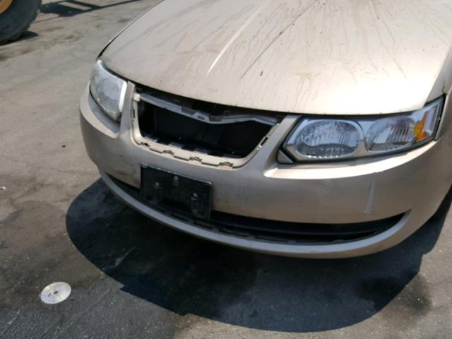 1G8AJ55F56Z143231 - 2006 SATURN ION LEVEL GOLD photo 9
