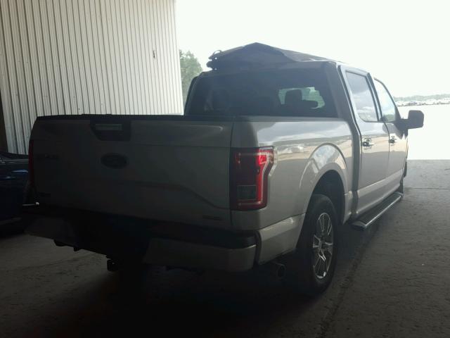 1FTEW1CF8GKF39460 - 2016 FORD F150 SUPER SILVER photo 4