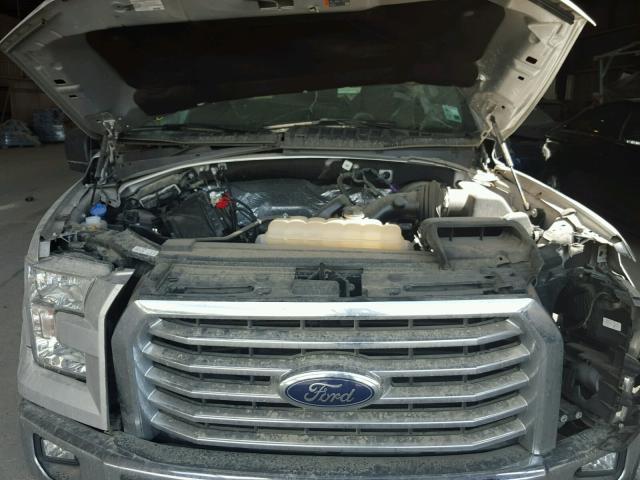 1FTEW1CF8GKF39460 - 2016 FORD F150 SUPER SILVER photo 7