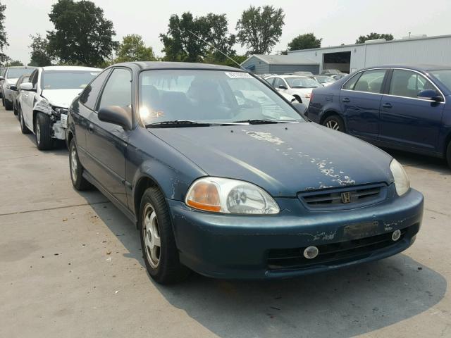 1HGEJ6120VL001842 - 1997 HONDA CIVIC DX GREEN photo 1