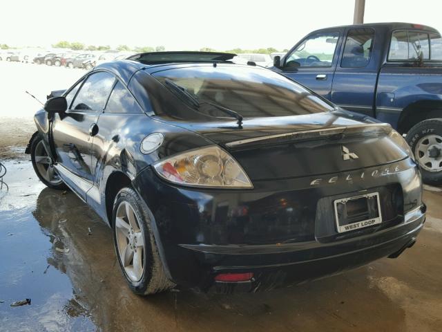 4A3AK24F89E013567 - 2009 MITSUBISHI ECLIPSE GS BLACK photo 3