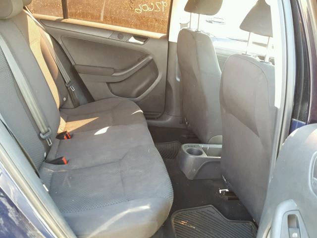 3VW2K7AJ5CM423013 - 2012 VOLKSWAGEN JETTA BASE 蓝色 照片 6