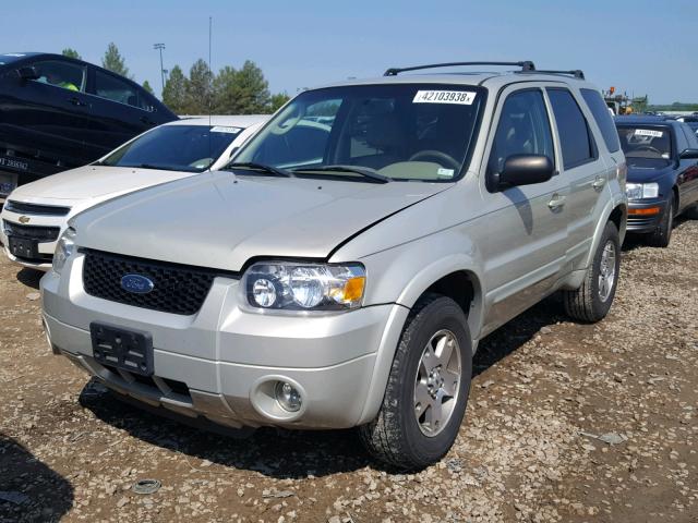 1FMYU94175KA41649 - 2005 FORD ESCAPE LIM BEIGE photo 2