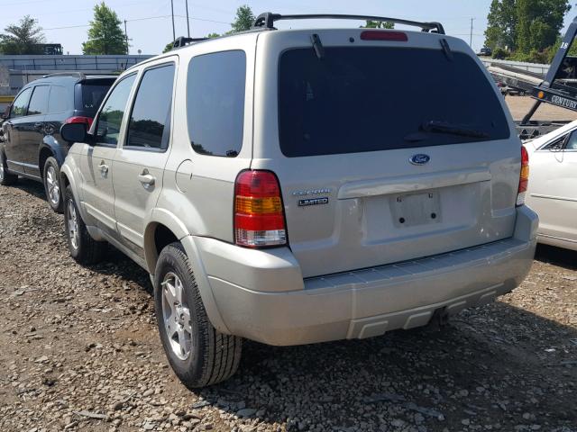 1FMYU94175KA41649 - 2005 FORD ESCAPE LIM BEIGE photo 3