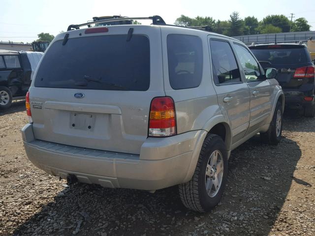 1FMYU94175KA41649 - 2005 FORD ESCAPE LIM BEIGE photo 4