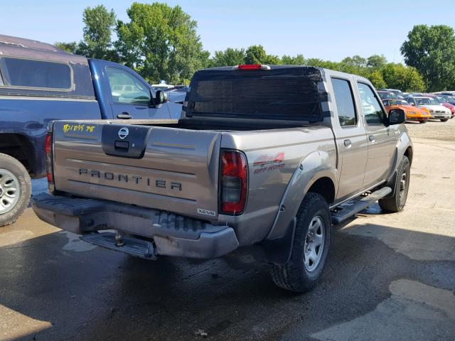 1N6ED27Y14C441915 - 2004 NISSAN FRONTIER C GRAY photo 4