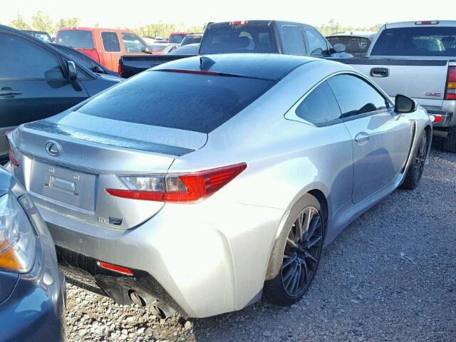 JTHHP5BC6F5003112 - 2015 LEXUS RC-F SILVER photo 4