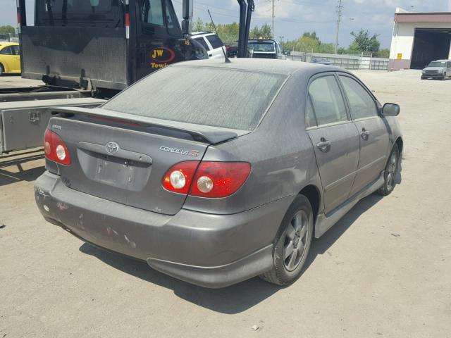 1NXBR32E47Z890946 - 2007 TOYOTA COROLLA GRAY photo 4