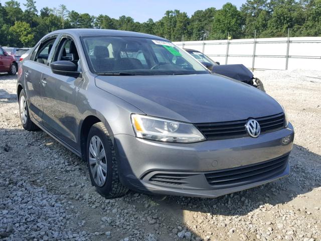 3VW2K7AJ3EM225937 - 2014 VOLKSWAGEN JETTA BASE Մոխրագույն լուսանկար 1