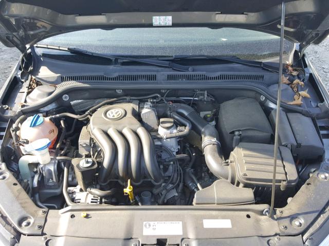 3VW2K7AJ3EM225937 - 2014 VOLKSWAGEN JETTA BASE Մոխրագույն լուսանկար 7