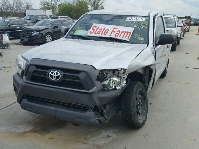 5TFNX4CN3CX013840 - 2012 TOYOTA TACOMA SILVER photo 2