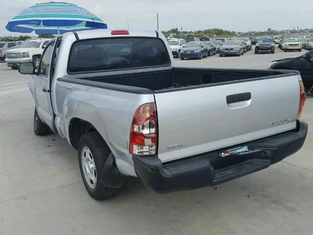 5TFNX4CN3CX013840 - 2012 TOYOTA TACOMA SILVER photo 3