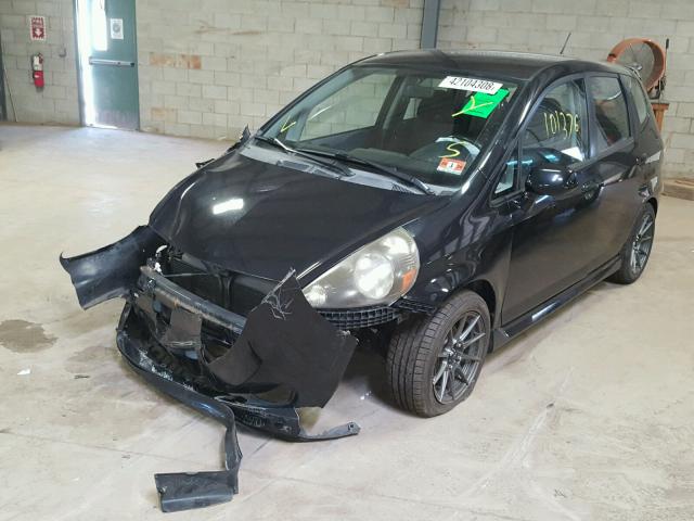 JHMGD37677S036778 - 2007 HONDA FIT S 黑色 照片 2