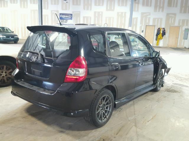 JHMGD37677S036778 - 2007 HONDA FIT S 黑色 照片 4