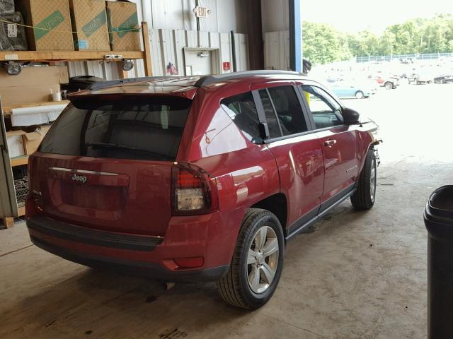 1C4NJDBB2FD393171 - 2015 JEEP COMPASS SP RED photo 4