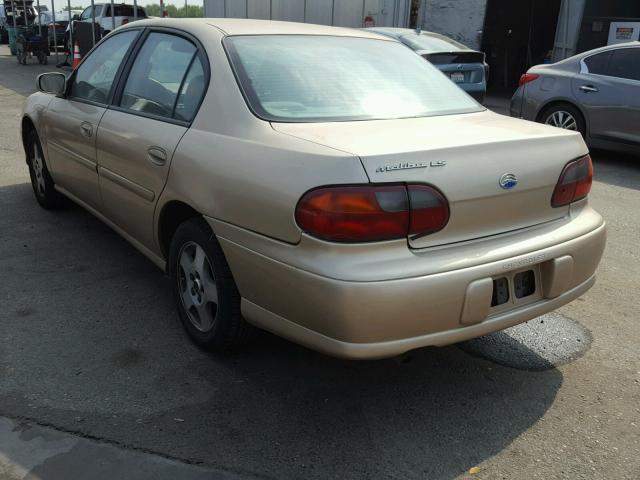 1G1NE52J83M621857 - 2003 CHEVROLET MALIBU LS ოქროსფერი ფოტო 3