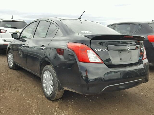 3N1CN7AP3GL863071 - 2016 NISSAN VERSA S BLACK photo 3