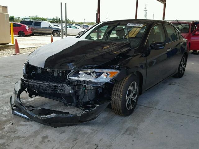 1HGCR2F38HA256183 - 2017 HONDA ACCORD LX BLACK photo 2