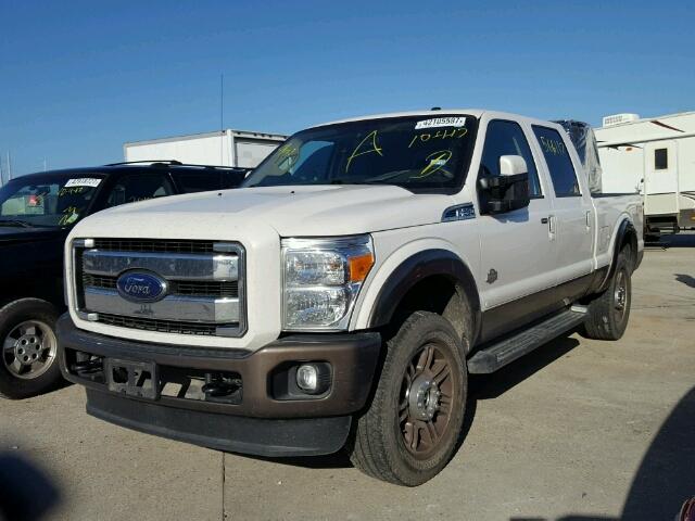 1FT7W2BT4GEB48424 - 2016 FORD F250 SUPER WHITE photo 2