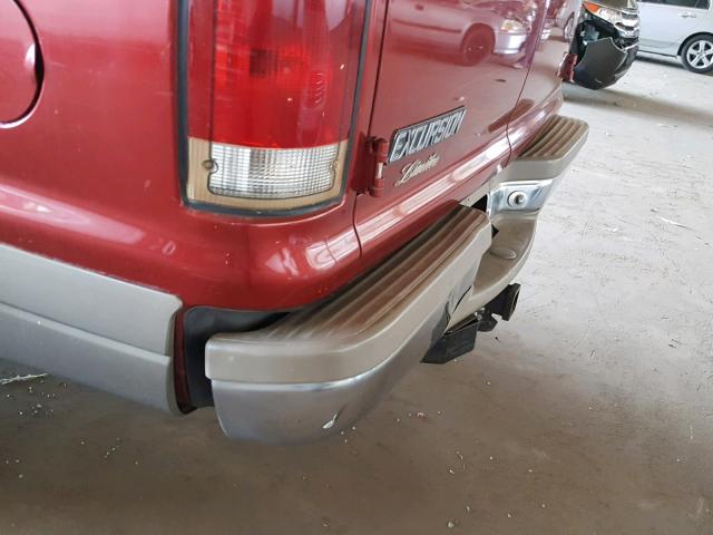 1FMNU43S9YEA53126 - 2000 FORD EXCURSION RED photo 9