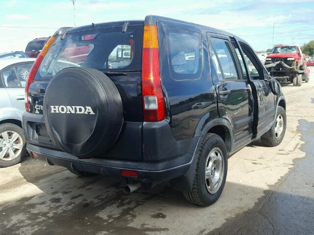 JHLPD68444C016831 - 2004 HONDA CR-V BLACK photo 4