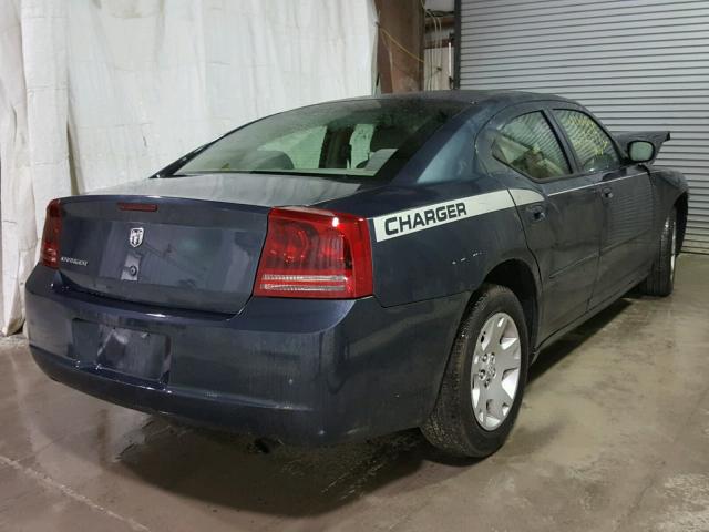 2B3KA43R57H643684 - 2007 DODGE CHARGER SE BLUE photo 4