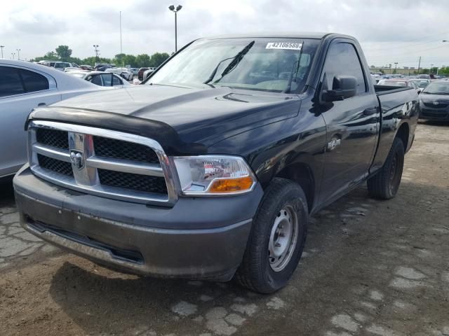 1D3HB16P99J510384 - 2009 DODGE RAM 1500 BLACK photo 2