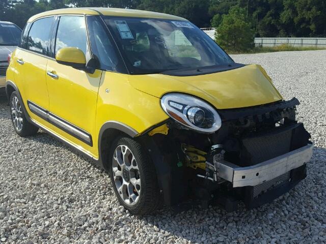 ZFBCFADH1GZ038234 - 2016 FIAT 500L TREKK YELLOW photo 1