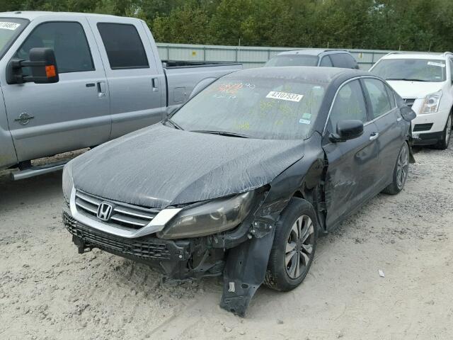 1HGCR2F3XDA239265 - 2013 HONDA ACCORD LX BLACK photo 2