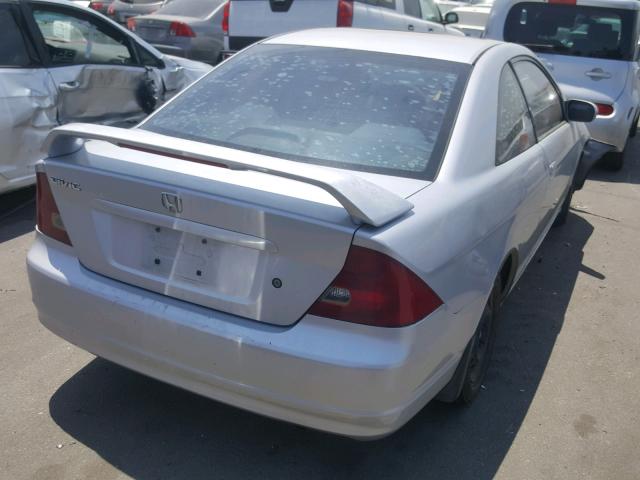 1HGEM22911L031101 - 2001 HONDA CIVIC SI SILVER photo 4