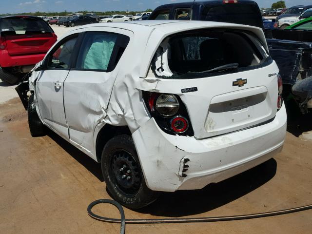 1G1JA6SHXE4228104 - 2014 CHEVROLET SONIC LS WHITE photo 3