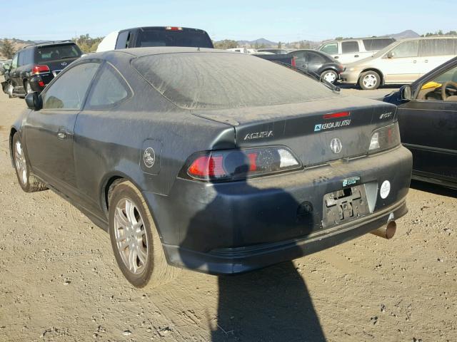 JH4DC54896S001116 - 2006 ACURA RSX GRAY photo 3