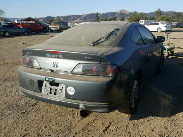 JH4DC54896S001116 - 2006 ACURA RSX GRAY photo 4