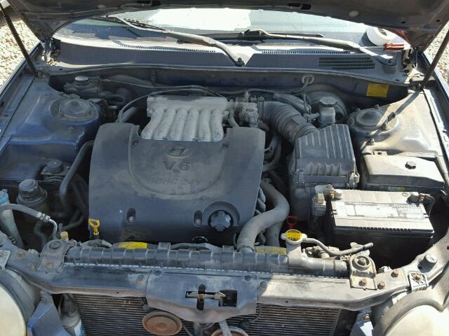 KMHWF35H93A735028 - 2003 HYUNDAI SONATA GLS BLUE photo 7