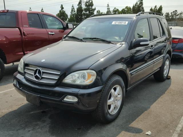 4JGAB57E93A427653 - 2003 MERCEDES-BENZ ML 350 BLACK photo 2