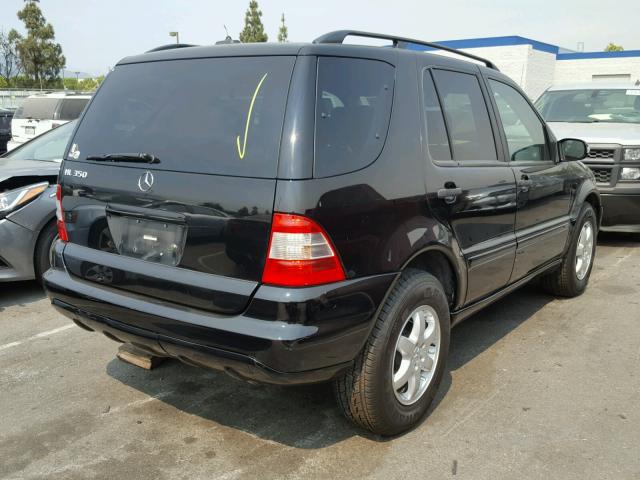 4JGAB57E93A427653 - 2003 MERCEDES-BENZ ML 350 BLACK photo 4