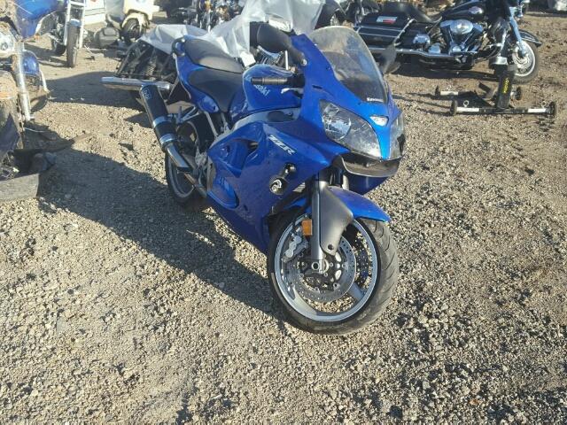 JKAZX4J158A072040 - 2008 KAWASAKI ZX600 J1 BLUE photo 1