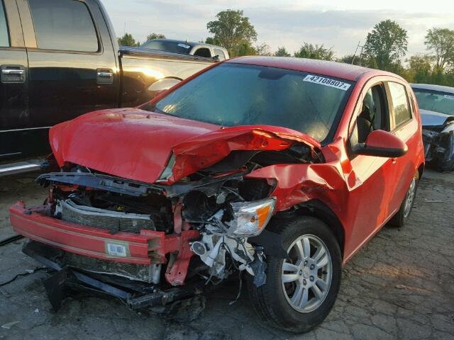 1G1JB6SH2C4170824 - 2012 CHEVROLET SONIC LS 红色 照片 2