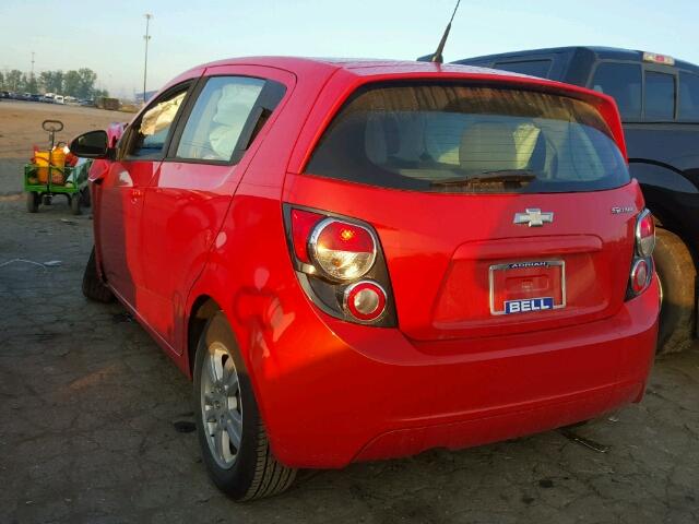 1G1JB6SH2C4170824 - 2012 CHEVROLET SONIC LS 红色 照片 3