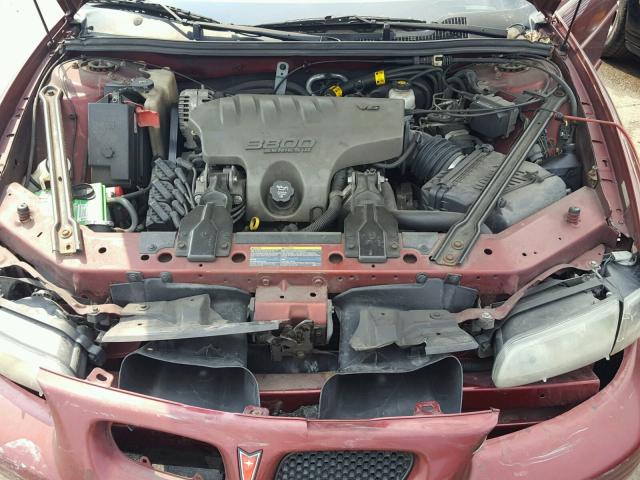 1G2WP52K93F163141 - 2003 PONTIAC GRAND PRIX BURGUNDY photo 7