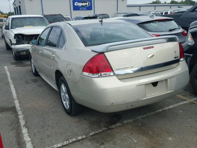 2G1WT57K891161647 - 2009 CHEVROLET IMPALA BEIGE photo 3